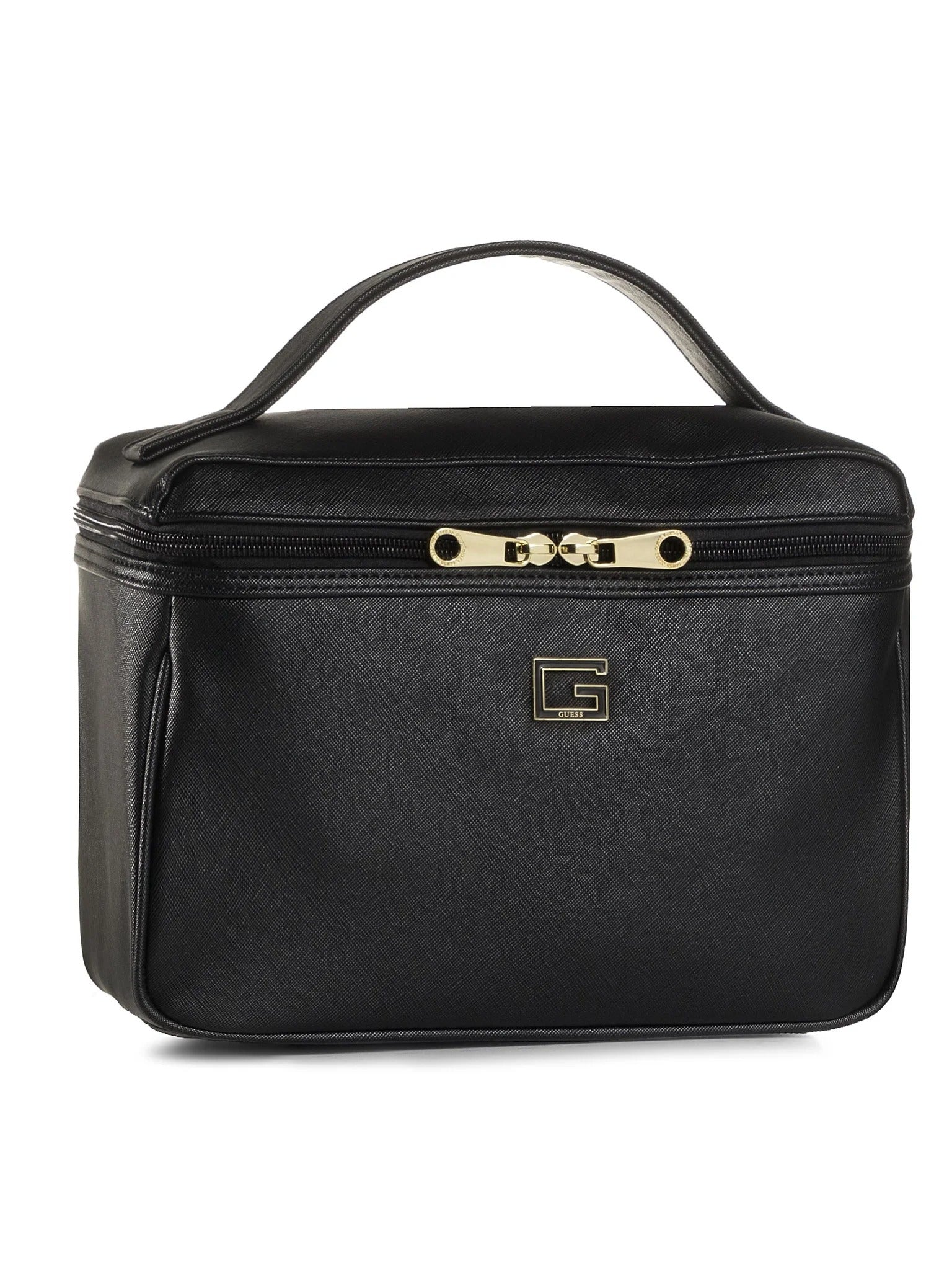 Guess, Nohea Accessories, Piele sintetică, Geantă textilă, Cosmetice, Negru, PWNOHE P0360, Pentru femei, 29,5 x 18,5 x 15 cm
